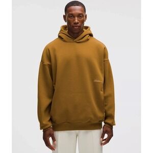 Lululemon Mens Big‎ Cozy Pullover Hoodie Melrose Tan Pockets Hooded Soft Medium